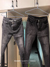 真维斯（Jeanswest）王一博代言牛仔裤男秋冬新款天丝舒适修身直筒高端潮牌休闲裤子男 黑灰+黑色【天丝厚款组合】 31 码(2尺4) 【建议120-130斤】 实拍图