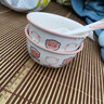 釉下彩可爱卡通碗碟套装家用高颜值陶瓷碗筷盘餐具 2碗2勺 4件套 实拍图