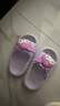 猪爸爸儿童拖鞋女童夏季2025新款室内防滑6-12岁三丽鸥宝宝亲子拖鞋紫17 实拍图