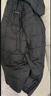 雪中飞连帽长款羽绒服男士冬季纯色加厚极寒高充绒羽绒衣防寒羽绒外套 黑色 XL (180) 实拍图