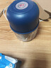 绞肉机小型打蒜器家用绞蒜切蒜器多功能辅食料理机电动蒜泥神器蒜蓉机自动切菜机压蒜器 蓝色 0.26L 加厚玻璃杯 6页刀 实拍图