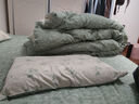 LOVO罗莱 A类 95%昆仑白鹅绒羽绒被 冬被 1100g填充220*240cm白色 实拍图