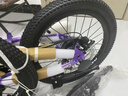 凤凰山地自行车男女变速山地车碟刹青少年儿童自行车学生单车 星际 粉紫【变速+辐条轮】 18寸【适合120-155cm】 实拍图