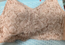 都市丽人内衣女无钢圈蕾丝文胸薄款透气天然乳胶棉全罩杯大胸显小2B23A8 实拍图