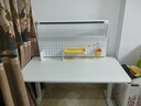 爱果乐学习桌儿童书桌电脑桌写字桌实木书桌升降桌学习桌子中学生大白桌 1.2m+光屿Pro全光谱护眼灯（含洞洞板） 实拍图