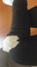 纯羊毛护膝三面皮毛一体加长加厚整圈羊毛护膝护腿女士男防寒保暖老寒腿SN9916 黑色 XXL 实拍图