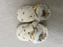 兔兔大文新生婴儿棉鞋子0-1岁秋冬季软底毛毛鞋6-12个月宝宝保暖脚套步前 双面可穿（咖啡色） 1双 均码 建议0-12个月（内长12CM） 实拍图