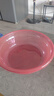 加大加厚洗脸盆家用大号洗菜盆洗衣盆浴室专用内裤收纳盆子 紫红 特大号摔不烂【直径32cm】 实拍图