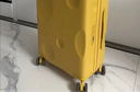 卡拉羊芝士箱防刮纯PC行李箱24英寸大容量女拉杆箱男旅行箱8109芝士黄 实拍图