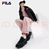 FILA【杨幂同款】官方豌豆鞋女鞋老爹鞋运动鞋冬季新款运动休闲鞋 黑/影黑灰-BD 38 实拍图