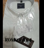 罗蒙（ROMON）纯棉牛津纺长袖衬衫男士休闲保暖上衣秋冬款中青年商务修身衬衣男 白色 41 实拍图