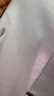 红豆居家女士220g双面纯棉精梳紧密赛络纺睡衣女家居服 浅雾紫 M 实拍图