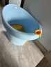 世纪宝贝（babyhood）维尼浴桶 儿童泡澡桶 宝宝加厚洗澡盆 婴儿游泳桶赠浴凳 304蓝 实拍图