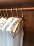 柚乐居铝合金衣架子挂衣服金属无痕防滑大号加粗加厚结实轻奢衣撑挂衣架 【标准款】土豪金（长42.3cm架宽2cm）10个装 实拍图