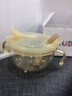 可优比（KUB）婴幼儿自主进食辅食碗PPSU鹰嘴吸管辅食碗宝宝米糊辅食碗带吸管 可优比吸管辅食碗鹰嘴款-琥珀色 实拍图