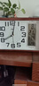 康巴丝（Compas）座钟客厅钟表台钟石英钟时钟现代日历温度床头钟3001 仿木 26cm 实拍图