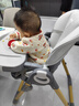 优乐博（YOULEBO）宝宝餐椅婴儿餐桌椅儿童家用吃饭座椅可一键折叠移动餐车辅食椅子 免安装多功能可坐可躺餐椅摩登灰 婴幼儿小孩0-3岁6适用 实拍图