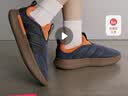 adidas ADIPUFF面包鞋一脚蹬柔软休闲舒适棉鞋男女阿迪达斯轻运动   暗藏青/黑色/岩层深土地棕（推荐选大半码）   40.5 实拍图