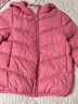 笛莎（DEESHA）童装女童2025秋冬短款三防轻薄羽绒服外套 樱桃红 140 实拍图