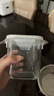 GLASSLOCK韩国进口耐热钢化玻璃高筒保鲜盒汤粥碗微波炉加热燕麦杯 方高900ml(白圈 实拍图