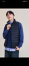 雪中飞秋冬新款男式轻薄羽绒服马甲基础男士短款羽绒秋马甲 黯青色|5089 4XL 195/112A 实拍图