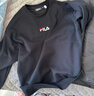 斐乐 斐乐女装卫衣男女同款套头卫衣秋冬情侣款休闲加绒保暖长袖上衣 正黑色-BK M 170/92A/M 实拍图