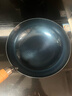 章丘铁锅正宗手工锻打铁锅无涂层物理不粘锅炒锅老式家用炒菜锅厨具轻音 标准版古法烤蓝（已干烧） 26cm 实拍图