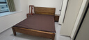 全友家居 胡桃木色实木床多功能现代简约主卧室双人大床1.5x2米家具 实拍图