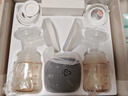 贝亲吸奶器电动优享变频可充电挤奶器静音型集奶器轻巧便携式挤乳器 电动双边款 实拍图