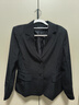 小西装女春秋冬季长袖职业装套装商务正装面试上班教师销售工作服 黑色女【西装外套+裤子】 XL 码【约106-114斤穿】 实拍图