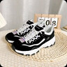 斯凯奇奥利奥|秋季黑白老爹鞋复古熊猫鞋透气厚底增高运动鞋 实拍图