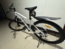 喜德盛山地自行车黑客380避震前叉21速禧玛诺变速X6铝合金车架通勤代步 白/黑色（25款） 15.5寸（建议身高150-165cm） 实拍图