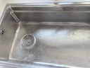 欧琳（OULIN）厨房水槽大单槽洗菜盆大单槽洗菜池一体盆SUS304不锈钢水槽台下盆 升级双阶梯76×45不锈钢抽拉龙头 实拍图