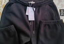 唐狮（TonLion）2024女束脚显瘦休闲侧拼卫裤WP 加绒款/黑色 XL  实拍图