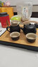 京东京造 茶具整套 功夫茶具陶瓷套装茶壶茶杯茶盘【黑陶提梁壶】 12件套  实拍图