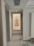 墨派（Mopai）玄关装饰画竖版现代简约走廊过道背景墙壁画入户轻奢挂画免打孔 福禄吉祥 80*160cm晶瓷+铝合金边框 实拍图