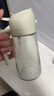 双枪油壶喷油壶 倒油喷油一体食用油玻璃油壶厨房家用不挂油 奶油白 实拍图