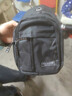【京东物流】新款男女真皮触感pu材质胸包潮款牛津布单肩包斜挎包 双层-黑色 0422新增 实拍图