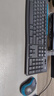 罗技（Logitech）MK275 键鼠套装 无线键鼠套装 办公键鼠套装 全尺寸 商务键鼠套装 带无线2.4G接收器 黑蓝色 实拍图