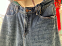 艾诺丝雅诗【商场同款】2025冬季新品复古丹宁纯棉高腰直筒牛仔裤女40933286 牛仔兰 M 实拍图