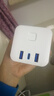 公牛（BULL）30WPD苹果快充魔方插座/插线板/插排/接线板 Type-c口+USB口+3插孔 无线 白色 GNV-M1303W总控开关 实拍图