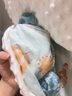 嫚熙（EMXEE）婴儿包被新生儿豆豆绒抱被宝宝秋冬季通用包单防惊跳 旅行日记（内芯可拆 10-28℃） 90*90cm 实拍图