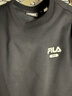 斐乐（FILA）官方男子加绒保暖卫衣秋冬季时尚休闲简约圆领套头衫长袖上衣男装 【加绒】正黑色-BK S 实拍图