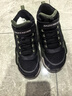 Skechers斯凯奇儿童秋冬休闲男女童二棉鞋轻质加绒保暖靴405222L/302583L 男童/黑色/绿色/BKGR 36 实拍图