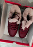 足力健老人鞋雪地靴高帮加厚棉鞋羊毛鞋2296303D 女/雅致红 39 实拍图