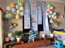 演绎 儿童生日场景布置装饰横幅条幅男孩周岁生日快乐派对气球挂布 实拍图