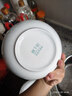 红牡丹景德镇骨瓷碗盘餐具家用陶瓷碗具轻奢米饭碗具釉下彩碗筷喝汤大碗 云锦万里8英寸大汤碗1个 实拍图