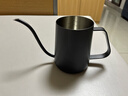 京东京造手冲咖啡壶 家用挂耳304不锈钢长嘴细口咖啡壶 350ml星光黑 实拍图