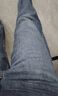 优衣库女装男装宽松廓形牛仔裤/弯刀镰刀裤子25秋冬新款479000 67 海蓝色 27 /160/68A 实拍图