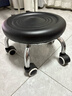 万向轮小凳子家用滑轮矮凳子移动带轮板凳网红小圆凳沙发凳小椅子 黑色水波【座面更大更厚】 实拍图